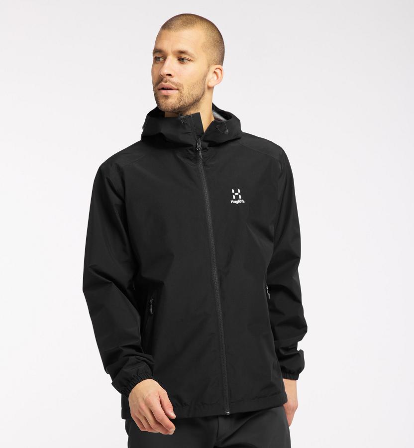 Haglöfs Mens Betula GTX Jacket Black New Zealand 01276IHAO